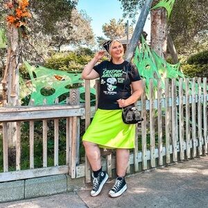 Lime Green Women's Skirt